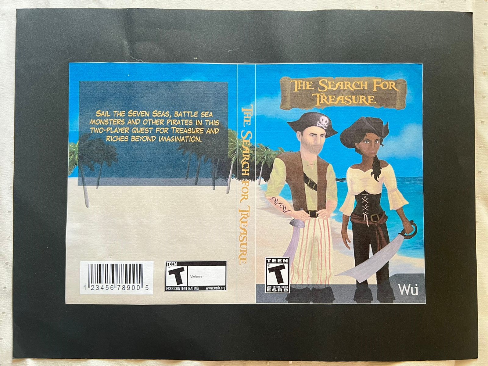 The Search for Treasure Video Game Cover. 2017. Digital.